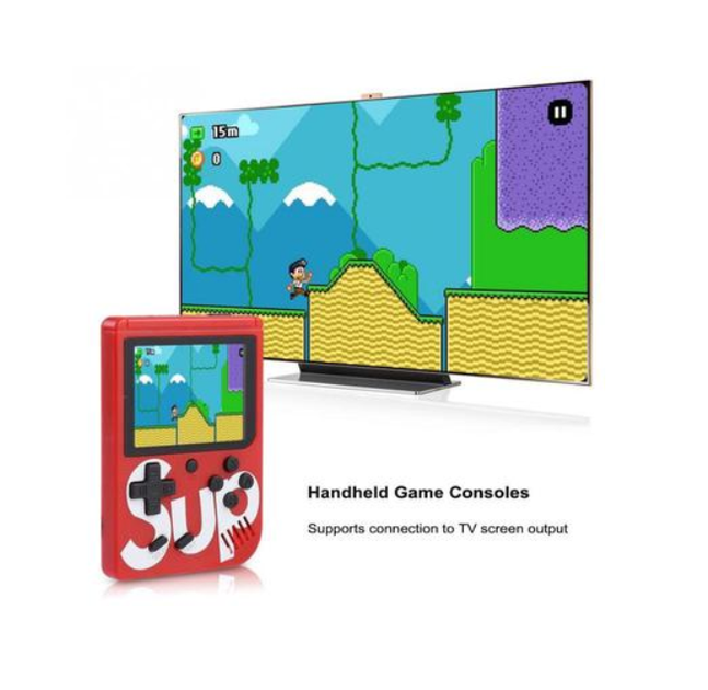 Портативная игровая ретро консоль приставка UKC 400 в 1 игр dendy денди SEGA 8bit SUP Game Box красная - Фото 4 Портативная игровая ретро консоль приставка UKC 400 в 1 игр dendy денди SEGA 8bit SUP Game Box красная - изображение 4