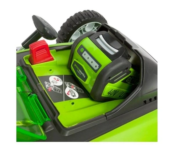 Акумуляторна газонокосилка Greenworks G40LM40 (40 В, без АКБ, 400 мм) (2500007) - зображення 6