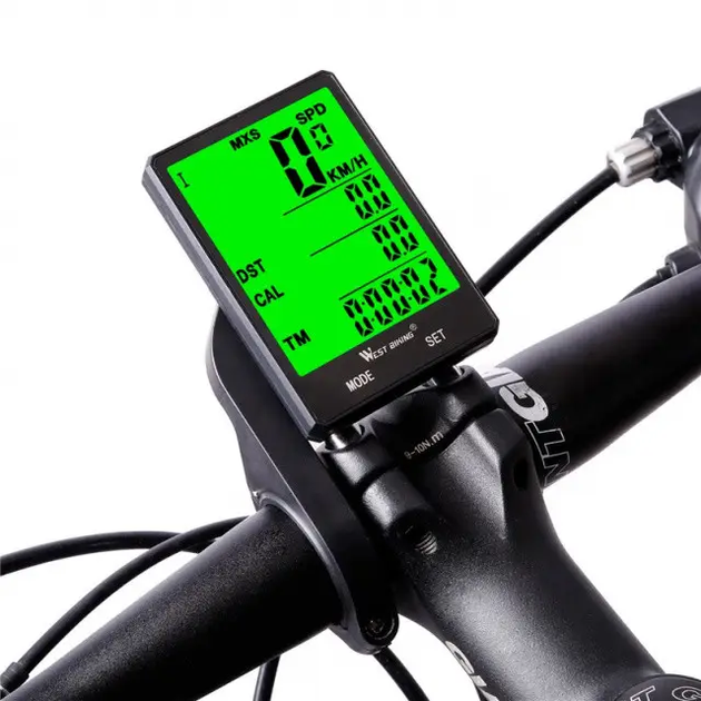 Бездротовий водонепроникний Вело комп'ютер WEST BIKING з великим дисплеєм 2.8 дюйма - Фото 5 Бездротовий водонепроникний Вело комп'ютер WEST BIKING з великим дисплеєм 2.8 дюйма - зображення 5