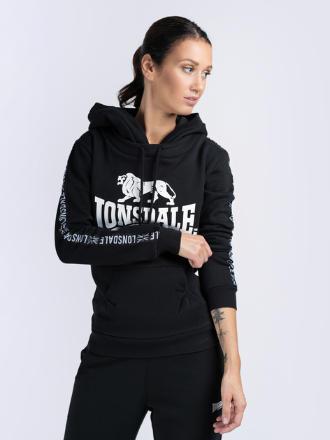 Акція на Худі жіноче Lonsdale 116010-1000 XS Black від Rozetka
