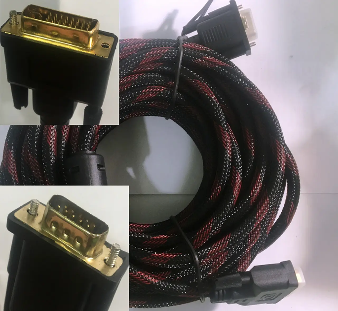 Кабель соединительный DEXP VGA - VGA, 10 м