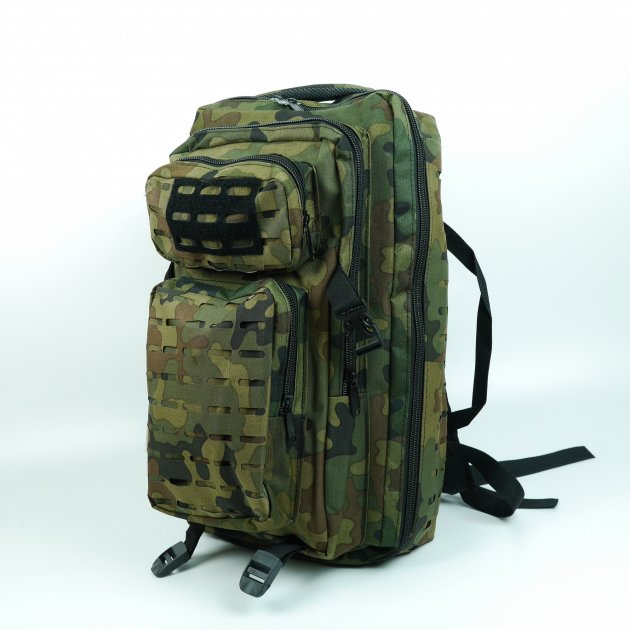 Рюкзак тактический 45 литров объем для ЗСУ, мужской штурмовой военный рюкзак 45 л, водоотталкивающий Cordura Дубок - изображение 1