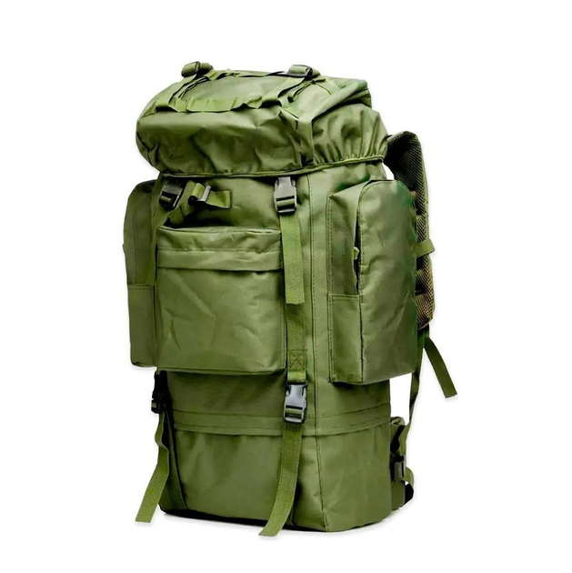 Тактичний рюкзак 70л "A21 oliva - Оливковий", великий туристичний рюкзак для подорожей з чохлом (VS7005352) - изображение 1