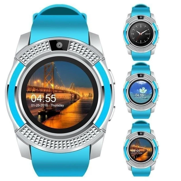 Умные смарт-часы Smart Watch V8. Цвет: синий - изображение 2