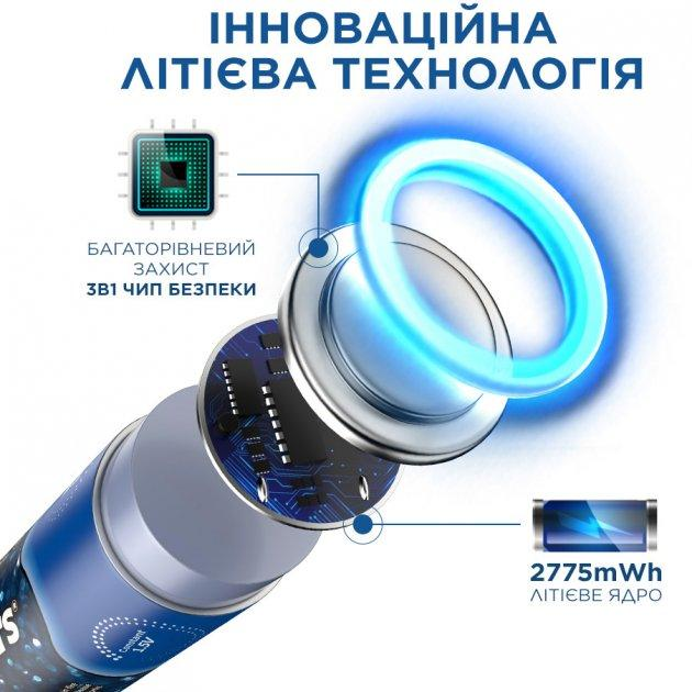 Аккумулятор Tenavolts Lithium AA 1.5В 1850 мА·ч 2 шт. с зарядным ...
