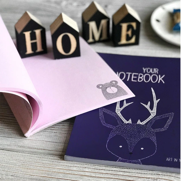 Блокнот А5 с цветными листами Profi Artbook violet 128 страниц арт. 50384 - изображение 3