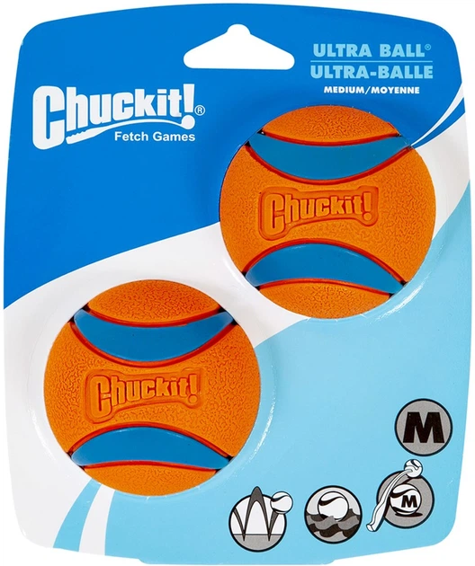 Zestaw zabawek Chuckit! Ultra Ball Piłka tenisowa M 2 szt (0660048170013) - obraz 2