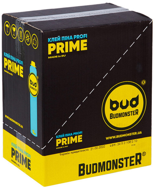 Клей-пена для утеплителя профессиональная Budmonster PRIME 750 мл (96039) - изображение 6