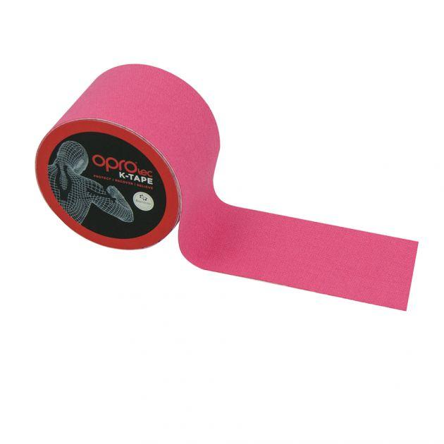 Кинезио тейп (Кинезиологический тейп) OPROtec Kinesiology Tape Pink 5cм*5м (TEC57543) - зображення 2