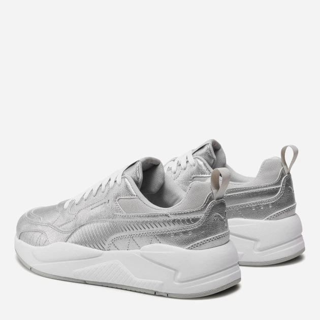 Buty sportowe damskie skórzane na platformie do kostki Puma X-Ray 2.0 Metallic 38251001 37 23 cm Srebrne (4063698525398) - obraz 4