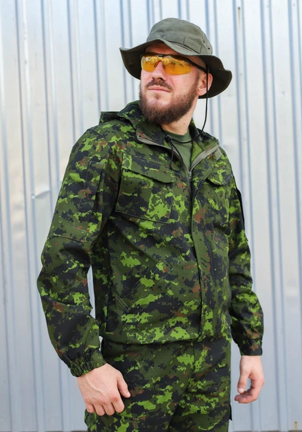 Костюм тактический FCTdesign Хантер саржа 56-58 диджитал зеленый - изображение 3