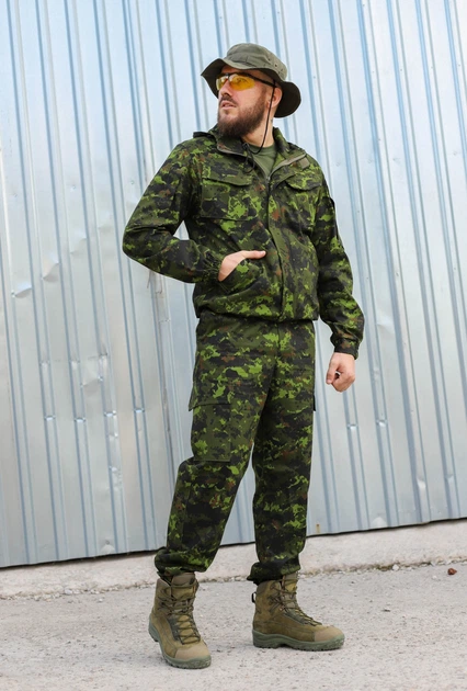 Костюм тактический FCTdesign Хантер саржа 56-58 диджитал зеленый - изображение 4