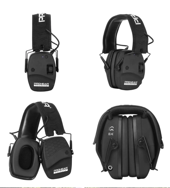 Активні тактичні навушники PROHEAR® Bluetooth Модель: EM030 чорні - зображення 2