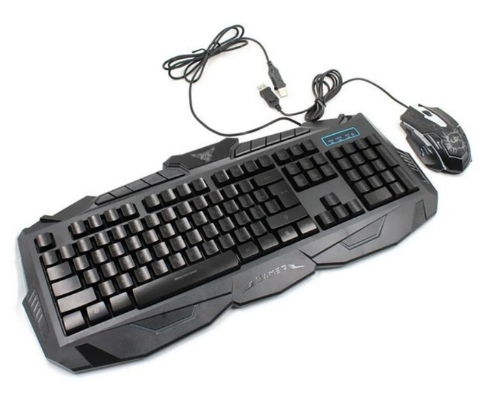 Проводная игровая клавиатура с мышкой Atlanfa AT-V100 с подсветкой - изображение 1