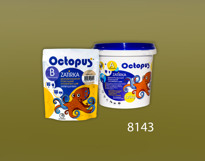Затирка для плитки Octopus Zatirka 8143 епоксидна 1,25 кг - зображення 2