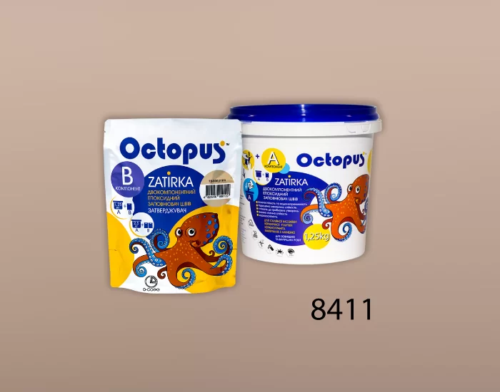 Затирка для плитки Octopus Zatirka 8411 эпоксидная 1,25 кг - изображение 2