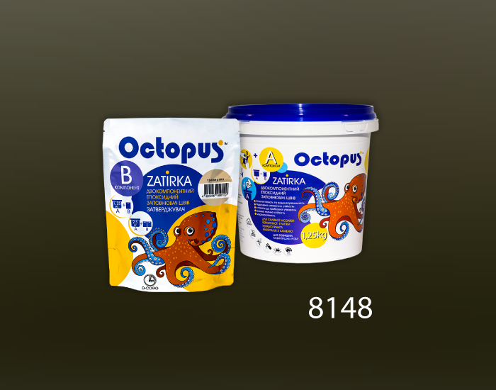 Затирка для плитки Octopus Zatirka 8148 епоксидна 1,25 кг - зображення 2