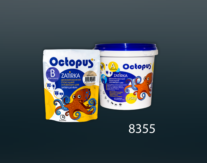 Затирка для плитки Octopus Zatirka 8355 епоксидна 1,25 кг - зображення 2