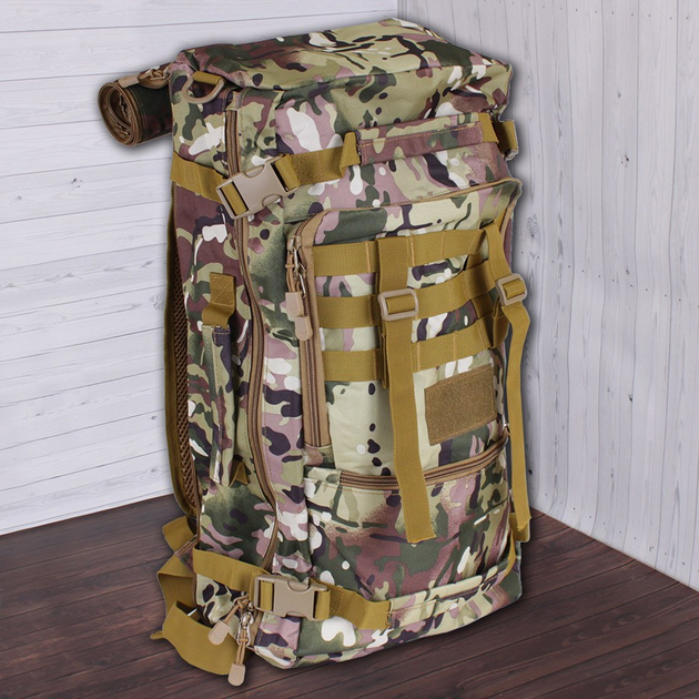 Трансформер рюкзак-сумка в стилі мілітарі de esse 8825-EXPEDITION-khaki Хакі - изображение 1