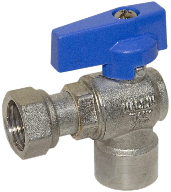 Кран BIANCHI угловой 1/2"х1/2" с накидной гайкой (527004040E) - изображение 3