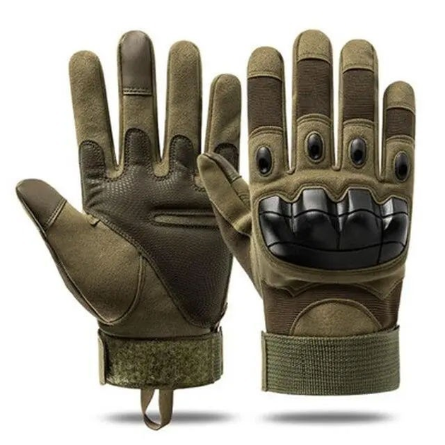 Перчатки тактические армейские с пальцами Akinzabo размеры XL - изображение 1