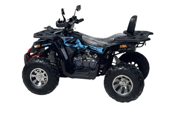 Квадроцикл Forte SHARK II 200 Lux, бензиновий, чорний, легкосплавні диски - изображение 2