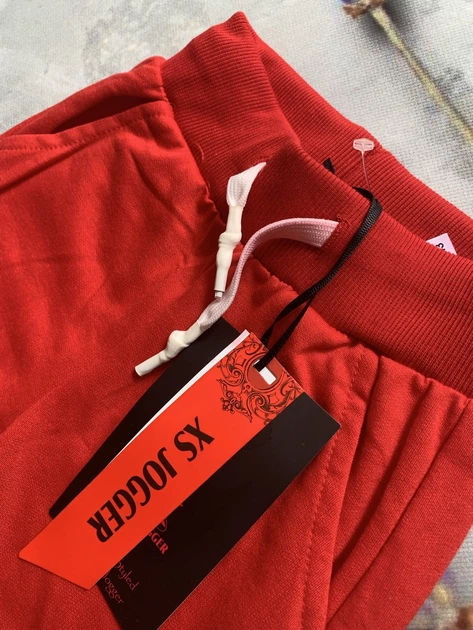 Штаны XS Jogger 4 года 104 см Красные - Фото 3 Штаны XS Jogger 4 года 104 см Красные - изображение 3