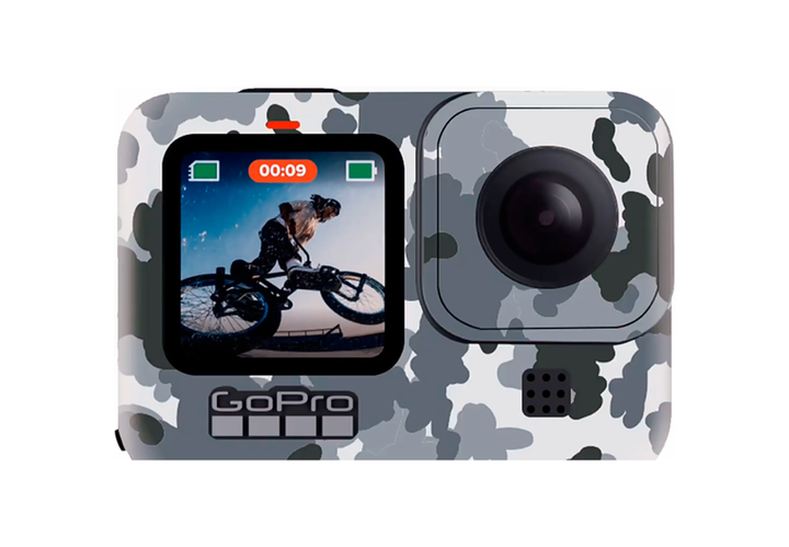 Захисна вінілова плівка (GoPro HERO12/11/10/9 Black) (плямистий камуфляж зимовий білий) (11698-sw) - зображення 2