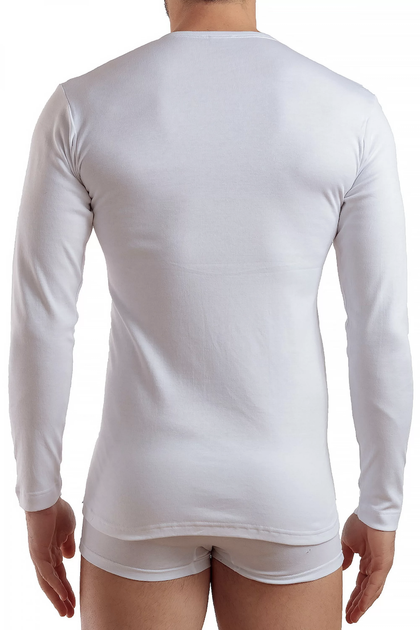 Белая утепленная футболка Enrico Coveri ET1204 Bianco 52(XL) Белый - изображение 2
