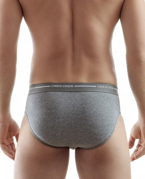 Серые мужские трусы Enrico Coveri ES1000 Grigio 52(XL) Серый - изображение 2