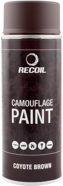 Фарба для зброї маскувальна аерозольна, RecOil, Коричневий койот 400 мл (8711347251025) - зображення 1