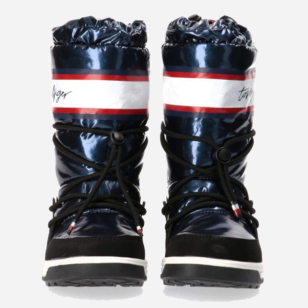 Дитячі чоботи-дутики для дівчинки Tommy Hilfiger T3A6-32436-1485800- 28 Сині (8052578027585) - зображення 4