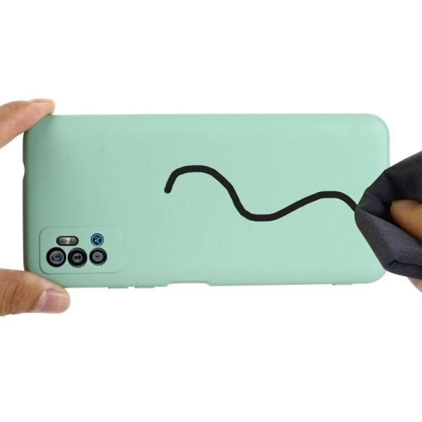 Силиконовый (TPU) чехол Deexe Silicone Case для ZTE Blade A71 - Green - изображение 6