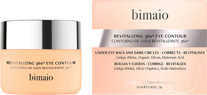 Восстанавливающий крем для контура глаз Bimaio Revitalizing 360 Eye Contour 15 мл (8436044674044) - изображение 1