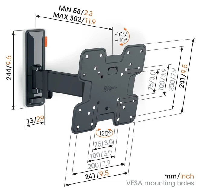 Кріплення Vogels TVM 3223 Black (6816001) - изображение 7