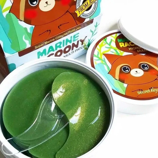 Мультифункциональные патчи с морским комплексом Secret Key Marine Racoony Hydrogel Eye&Multi Patch - изображение 11