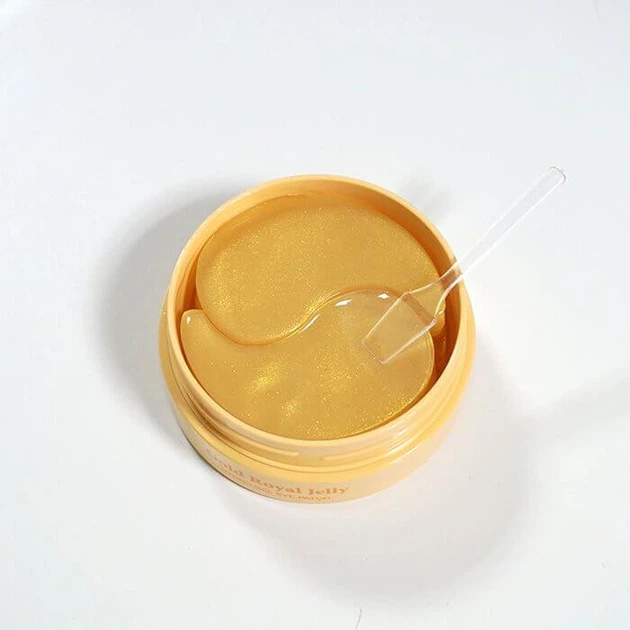 Гидрогелевые патчи с золотом и маточным молочком Petitfee Koelf Gold & Royal Jelly Eye Patch - изображение 5