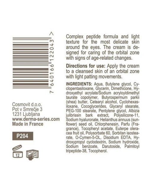 Ревитализирующий крем для области вокруг глаз Matrix eye cream Derma ...