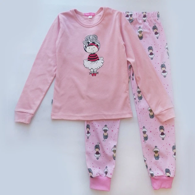 Пижама для девочки интерлок Куколка Doll SmileTime розовая рост 104 - Фото 2 Пижама для девочки интерлок Куколка Doll SmileTime розовая рост 104 - изображение 2