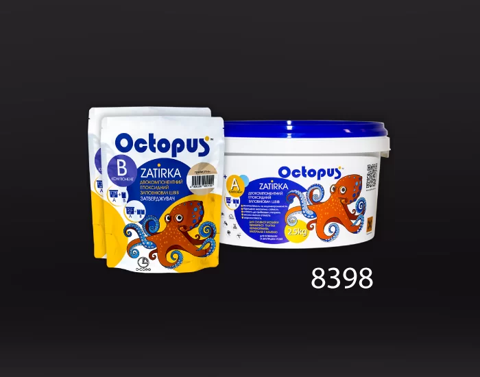 Затирка для плитки и мозаики Octopus Zatirka цвет 8398 эпоксидная 2,5 кг - изображение 2