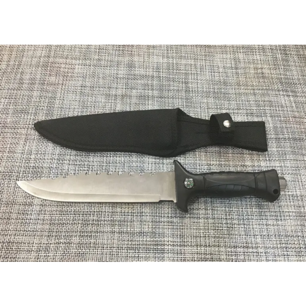Охотничий туристический нож с Компасом и Чехлом 31 см CL 78 c фиксированным клинком (S00000Н678) - изображение 2
