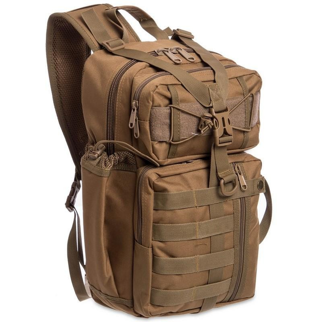 Рюкзак тактический патрульный однолямочный SILVER KNIGHT TY-5386 30 л хаки - изображение 1