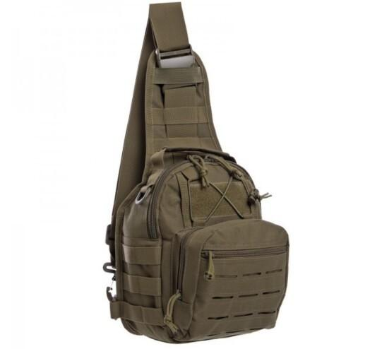 Рюкзак тактический патрульный однолямочный SILVER KNIGHT YQS-099 10 л оливковый - изображение 1