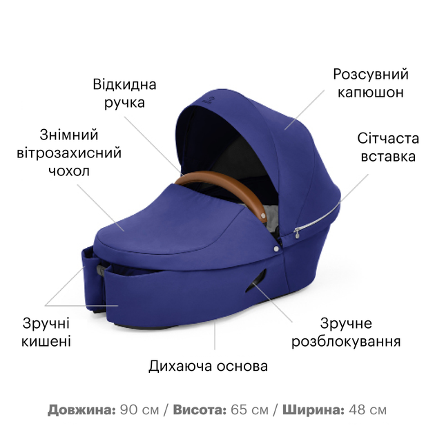 Люлька-переноска Stokke к коляске Xplory X Royal Blue (572103) - изображение 5
