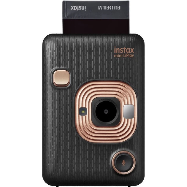 Камера моментального друку Fujifilm Hybrid Instax Mini LiPlay Elegant Black (з чохлом) чорна Holdiay Gift Set - зображення 5