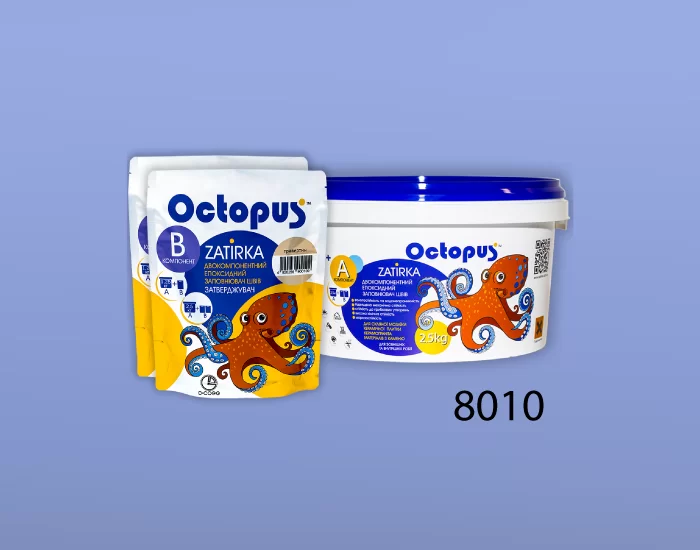 Затирка для плитки и мозаики Octopus Zatirka цвет 8010 эпоксидная 2,5 кг - изображение 2