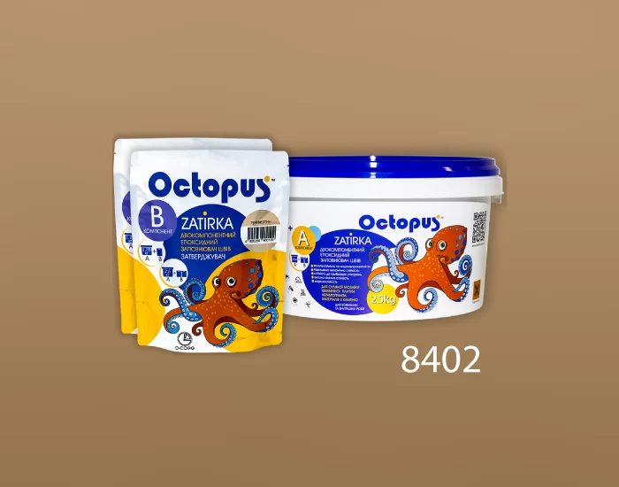 Затирка для плитки и мозаики Octopus Zatirka цвет 8402 эпоксидная 2,5 кг - изображение 2