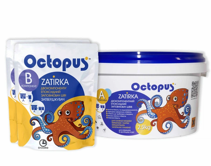 Затирка для плитки Octopus Zatirka 8381 эпоксидная 2,5 кг - изображение 7