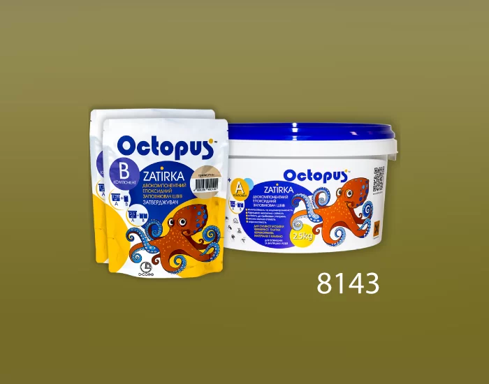 Затирка для плитки и мозаики Octopus Zatirka цвет 8143 эпоксидная 2,5 кг - изображение 2
