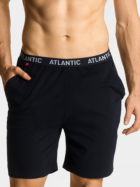 Пижамные шорты мужские хлопковые Atlantic NMB-042 XL Синие ...